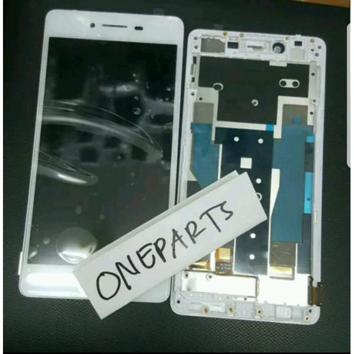 LCD TOUCHSCREEN  FRAME OPPO R7 R7F COMPLETE ORIGINAL  BUKAN R7KF