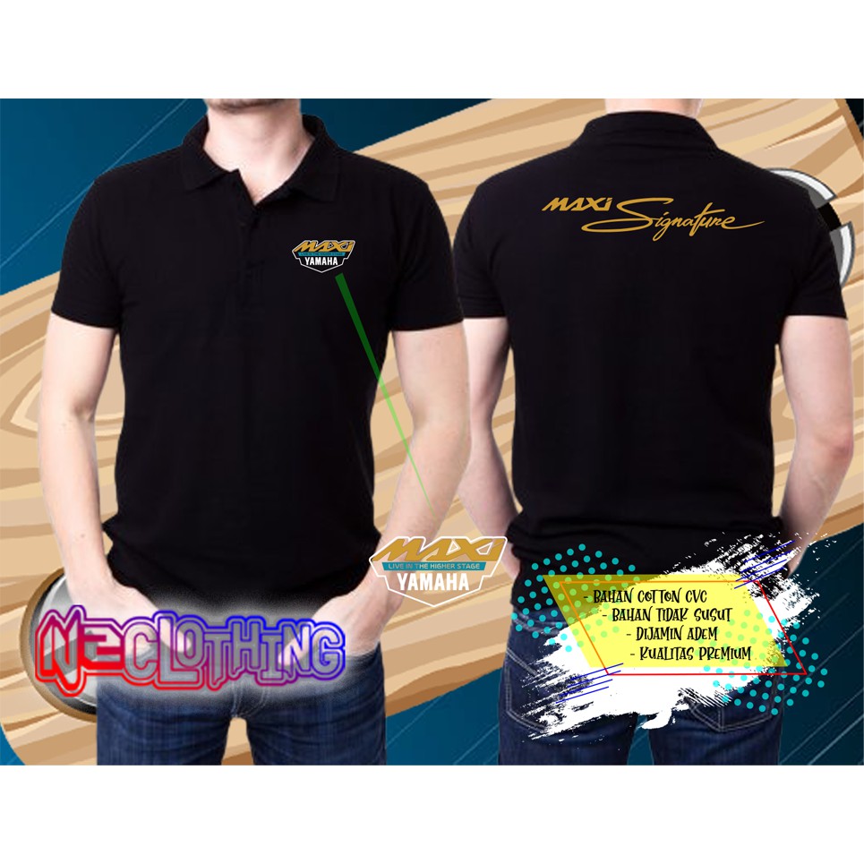 Kaos Polo Maxi/Kaos Baju Polo Yamaha Maxi/Baju Polo Maxi 02