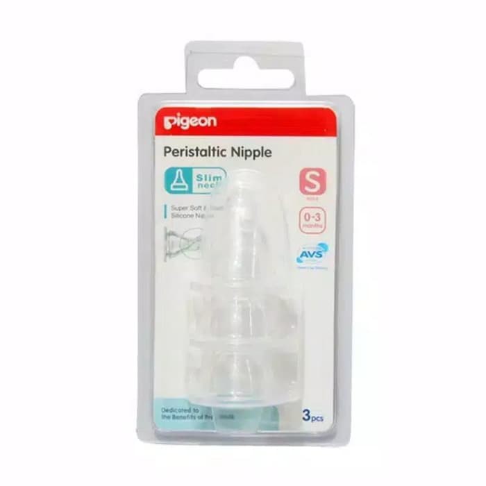 PERISTALTIC NIPPLE SLIM NECK 3 BLISTER S PIGEON / DOT PERISTALTIC PR020239