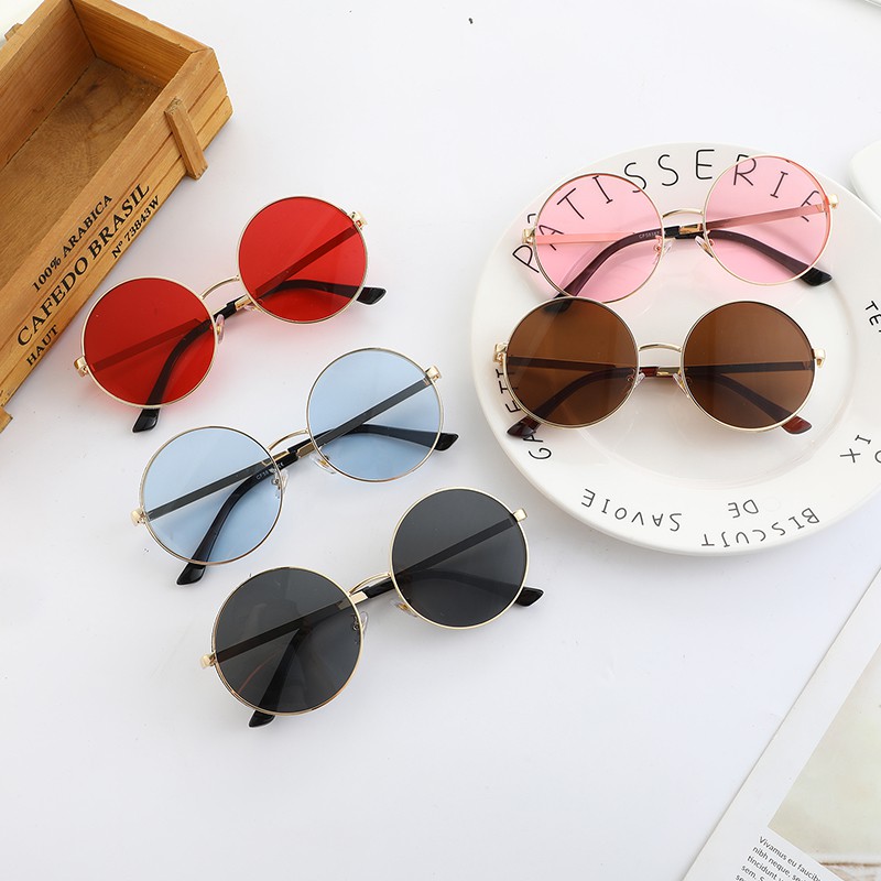 【Grosir】Kacamata hitam bulat/Kacamata wanita/Kacamata mode/Kacamata hitam/sunglasses/UV400