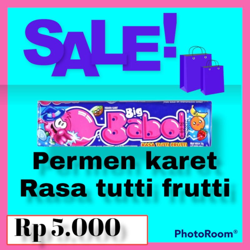 

permen karet big babol rasa tutti frutti