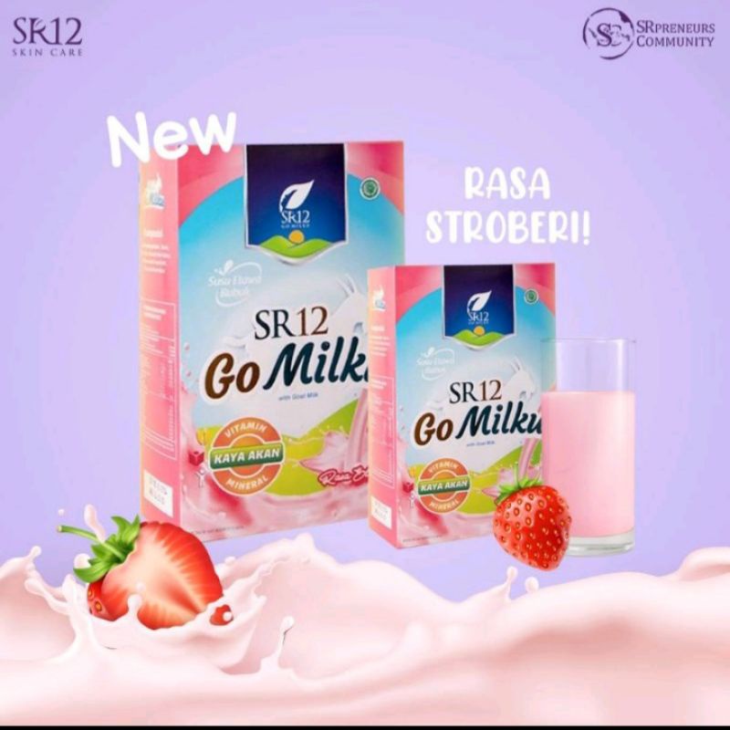 

SR12 - Go Milku Strawberry SR12 / Susu Kambing Etawa / Susu Untuk Menaikkan Berat Badan / Susu Untuk Kesehatan Paru-Paru Dan Jantung / Susu Untuk Lambung