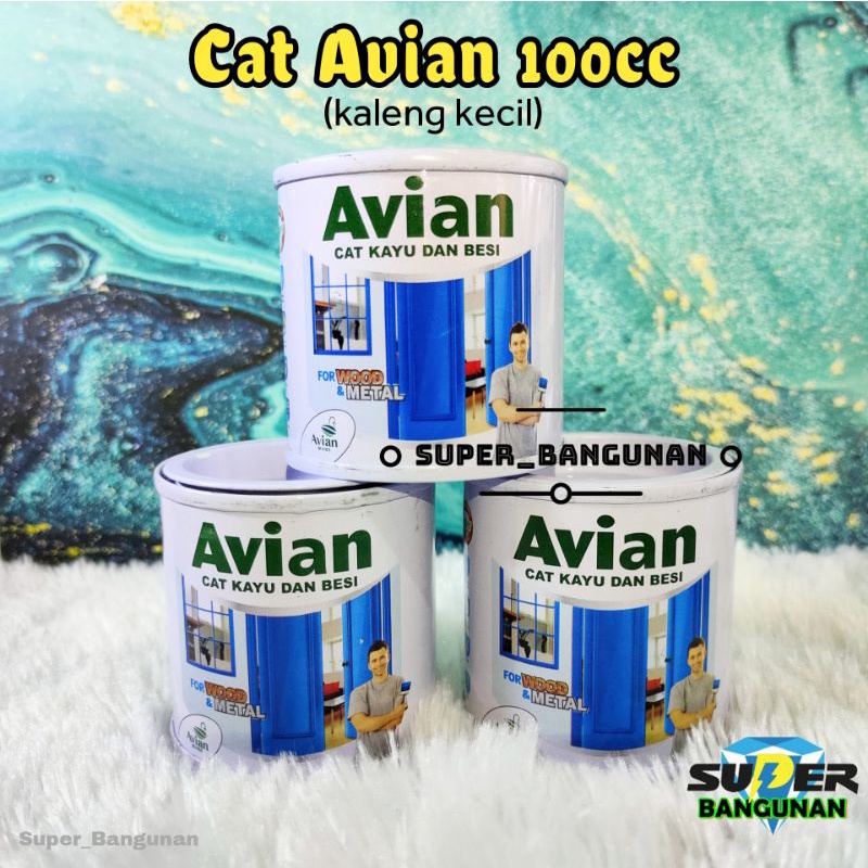 Avian Cat Kayu dan Besi (100 cc) kaleng kecil