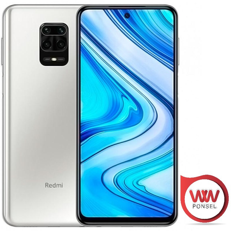 TURUN HARGA!! XIAOMI REDMI NOTE 9 RAM 4GB ROM 64GB GARANSI RESMI COD CICILAN TANPA KK SALE!! MURAH!-Polar White