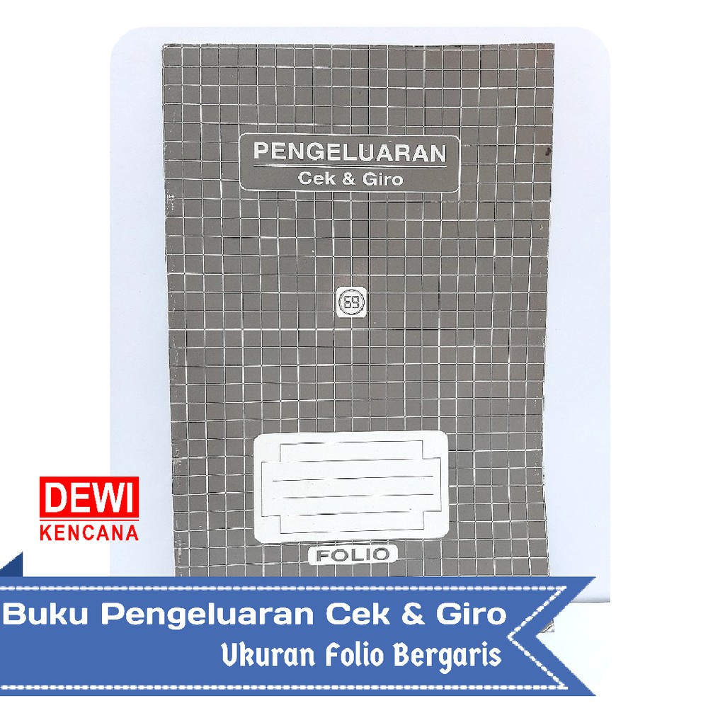 

Buku Pengeluaran Cek & Giro Folio / Kuarto