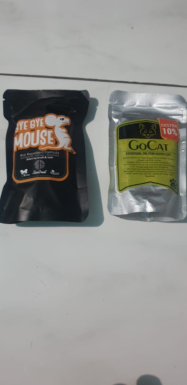 Pengusir Tikus, Alami, Aman Tanpa Pestisida Dan Racun Bye Bye Mouse Gel 100 Gram