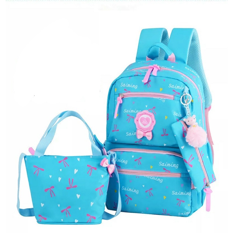 Tas Ransel Sekolah Anak Perempuan TK SD SMP Motif Saiming Lucu qren