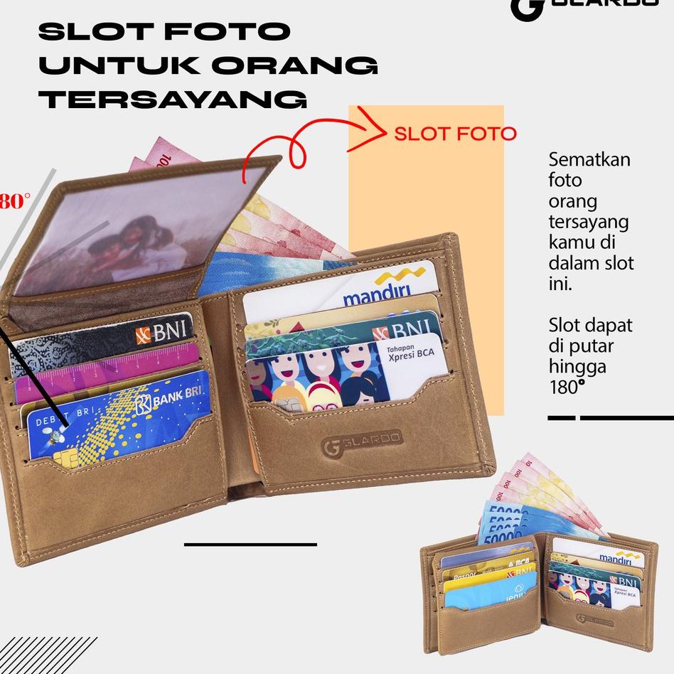 AZE.16Ap22м– DOMPET KULIT GLARDO WFL001 | KULIT SAPI ASLI | GARANSI 2 TAHUN