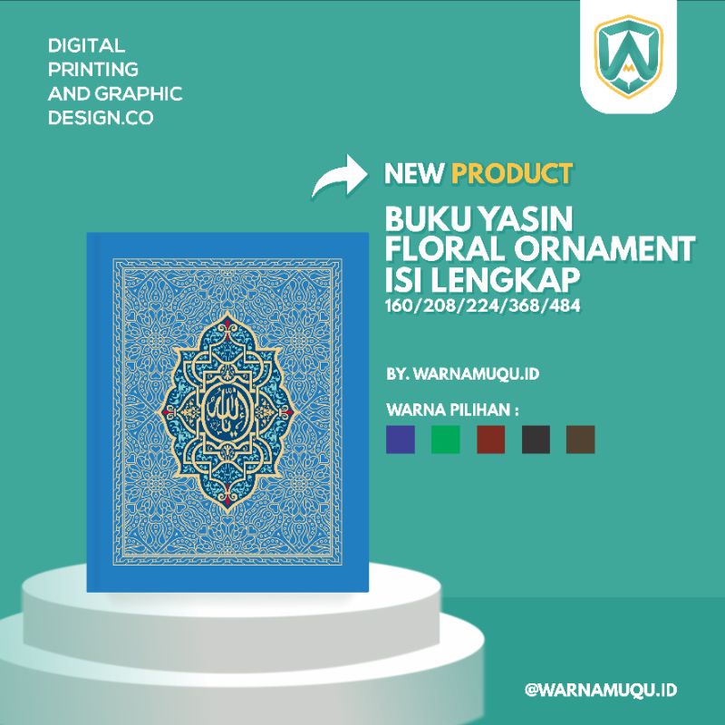 

BUKU YASIN & TAHLIL "FLORAL ORNAMENT GOLD" ISI 484/368/224/208/160