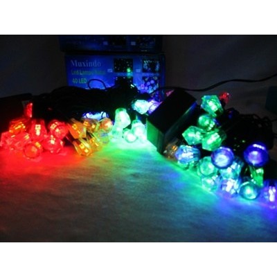 MUXINDO Lampu Natal LED Berlian/Lampu Hias Berlian 40 Lampu LED