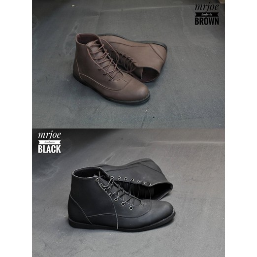 Sepatu Boots Pria Mr Joe Lambretta Brodo Keren Bikers Boot