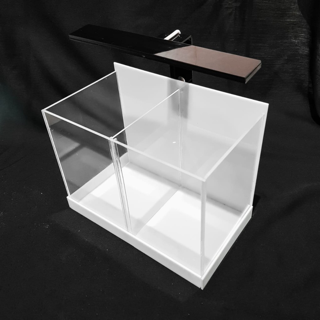 RDY READYY Aquarium Mini akrilik, Aquarium sekat, Aquarium Cupang, Soliter cupang, Aquarium