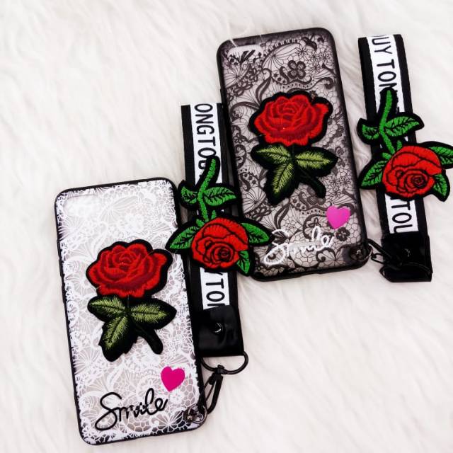 CASE SILICON FUZE FLOWER HANDGRIP TYPE VIVO Y95 Y9I