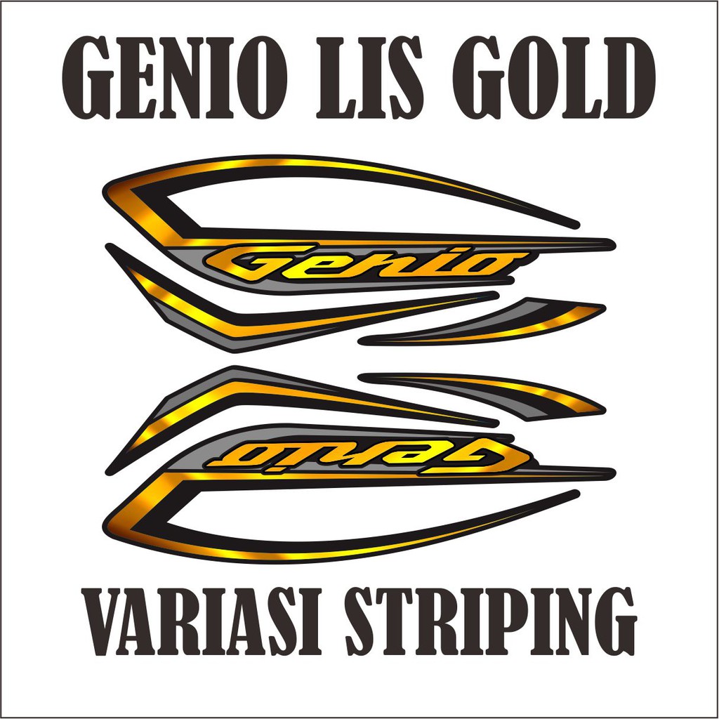 STRIPING VARIASI GENIO VARIASI STRIPING MOTOR HONDA GENIO