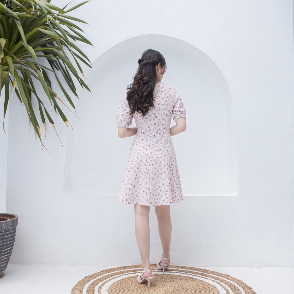 V1012 Sofia Flower Dress - 3 COLOR &amp; 2 SIZE