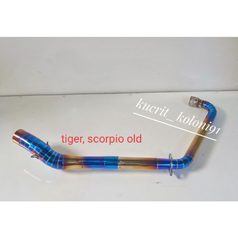 leher knalpot racing tiger,scorpio warna full cacing