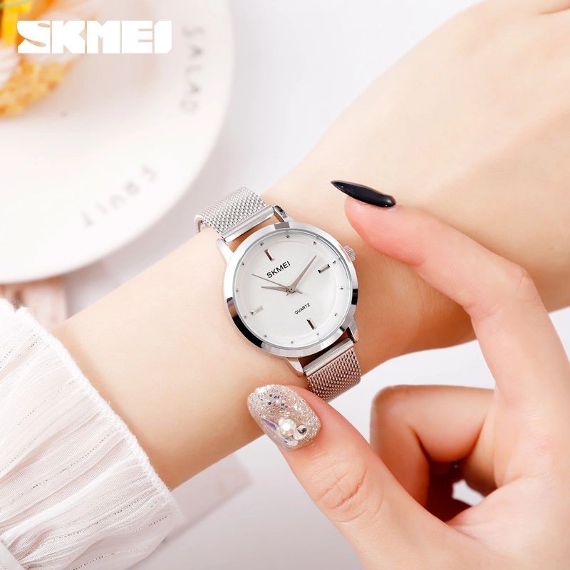 SKMEI 1528 Jam Tangan Wanita Analog Tali Stainless WATCHKITE WKOS