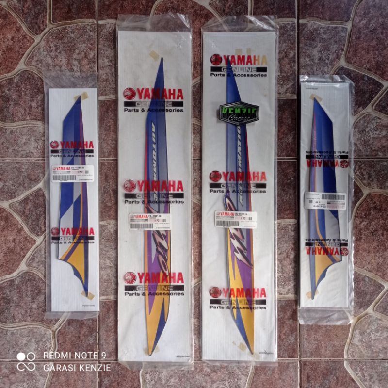 Stiker Striping Graphic Striping Yamaha Mio Sporty Biru 2004 Original YGP