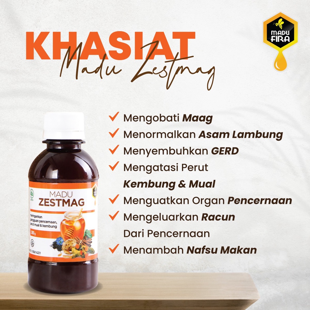 COD MADU ZESTMAG Original Obat Asam Lambung Gerd Anxienty Maag Kronis Luka Radang Lambung Ampuh Zetsmag