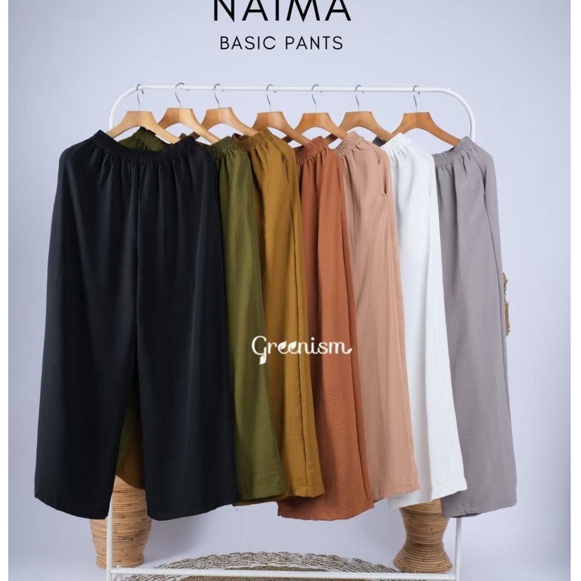 Greenism Celana Kulot Naima Quality Premium (Basic Pants)