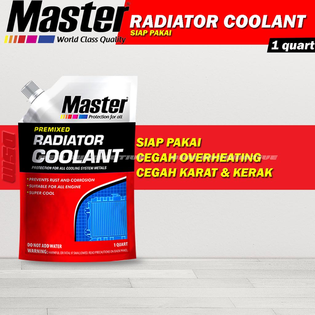 Master Radiator Coolant Premixed Pouch / Siap Pakai Cegah Overheat Paling Cocok Untuk Iklim Tropis