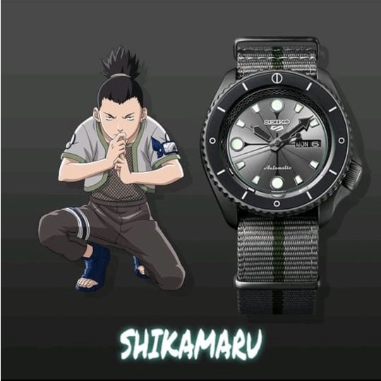 Jam tangan seiko karakter naruto boruto sasuke shikamaru - Shikamaru