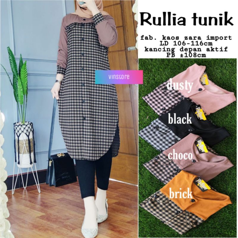 RULLIA TUNIK ORIGINAL PRODUK BY VINSTORE