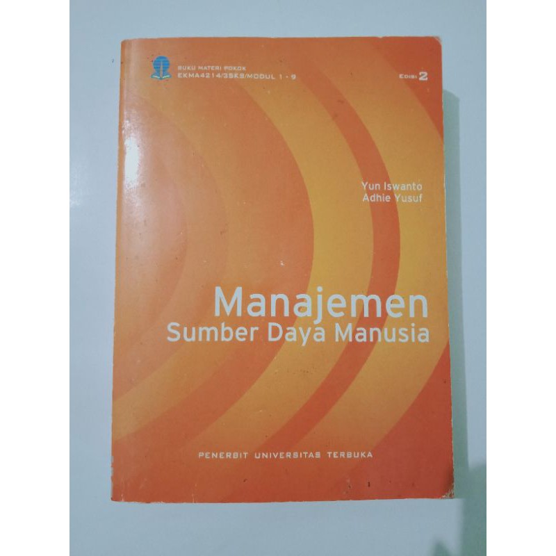 Buku UT Manajemen Sumber Daya Manusia (EKMA4214) Bekas / Second / Preloved Original