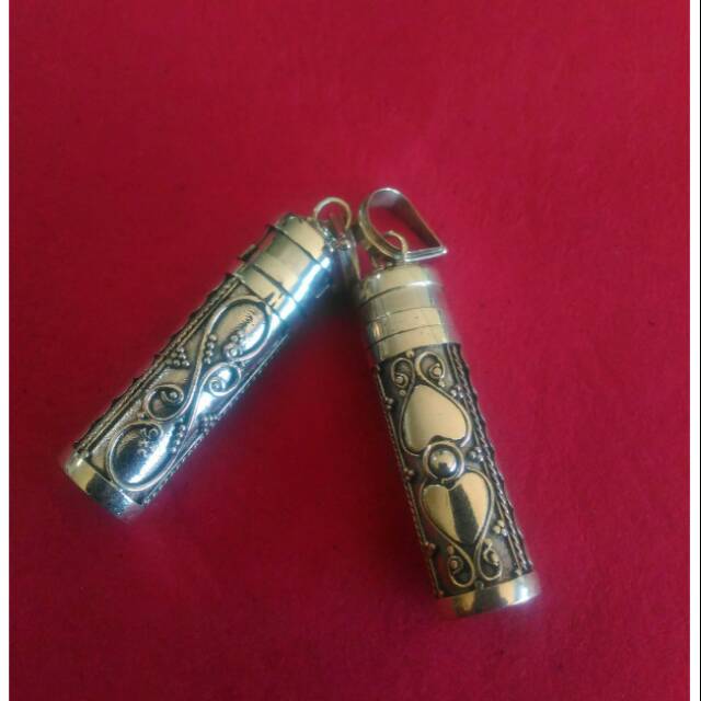 Liontin Perak Tabung Bunbun Bali