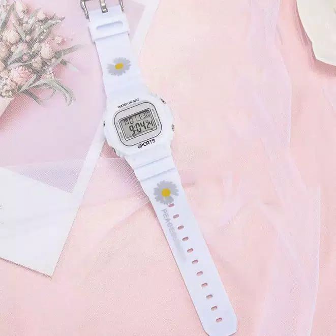 Jam Tangan Wanita Mahasiswa Anak Sekolahan Digital Aosun Kotak