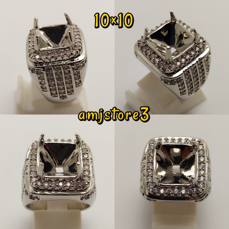 ring cincin emban alpaka super full zircon microsetting