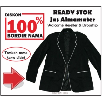 Khamid Collection Jas Almamater Jas Pria Slimfit /  Jas Osis SMP SMA/ Jas Sekolah/Jas Komunitas/Jas 
