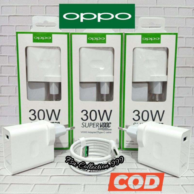 CHARGER OPPO RENO 5 5G RENO 6 RENO 7 RENO 4 RENO 3 RENO 2 18W/30W/65W TYPE C SUPER VOOC