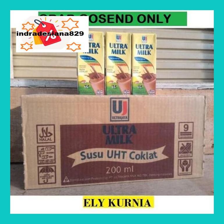 

S504Dpsum Susu Uht Ultra Rasa Coklat 200 Ml 1 Karton Mkld50
