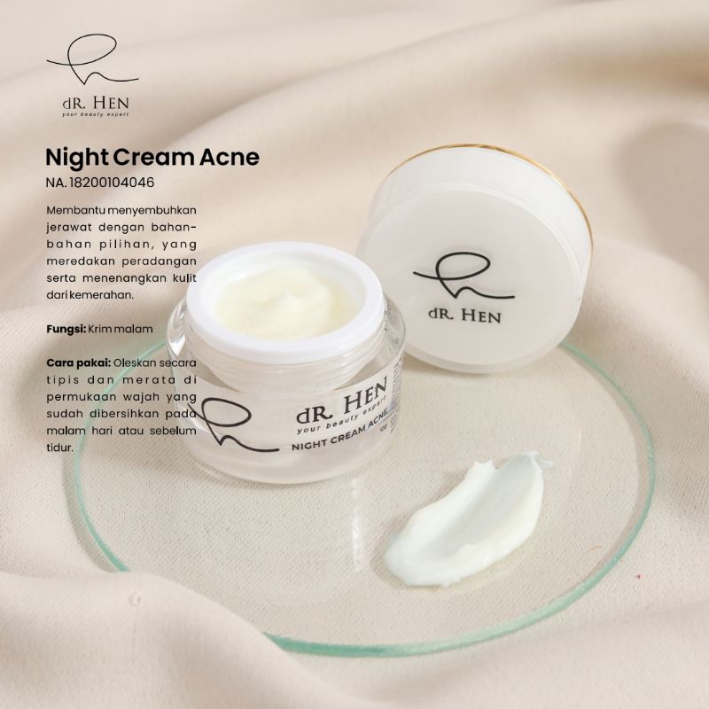 Dr Hen Clinic Skincare Acne Night Cream