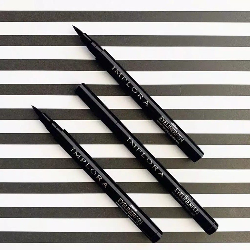 `ღ´ PHINKL `ღ´ ɪ ᴍ ᴘ ʟ ᴏ ʀ ᴀ Implora eyeliner proof liner spidol hitam waterprooof anti luntur