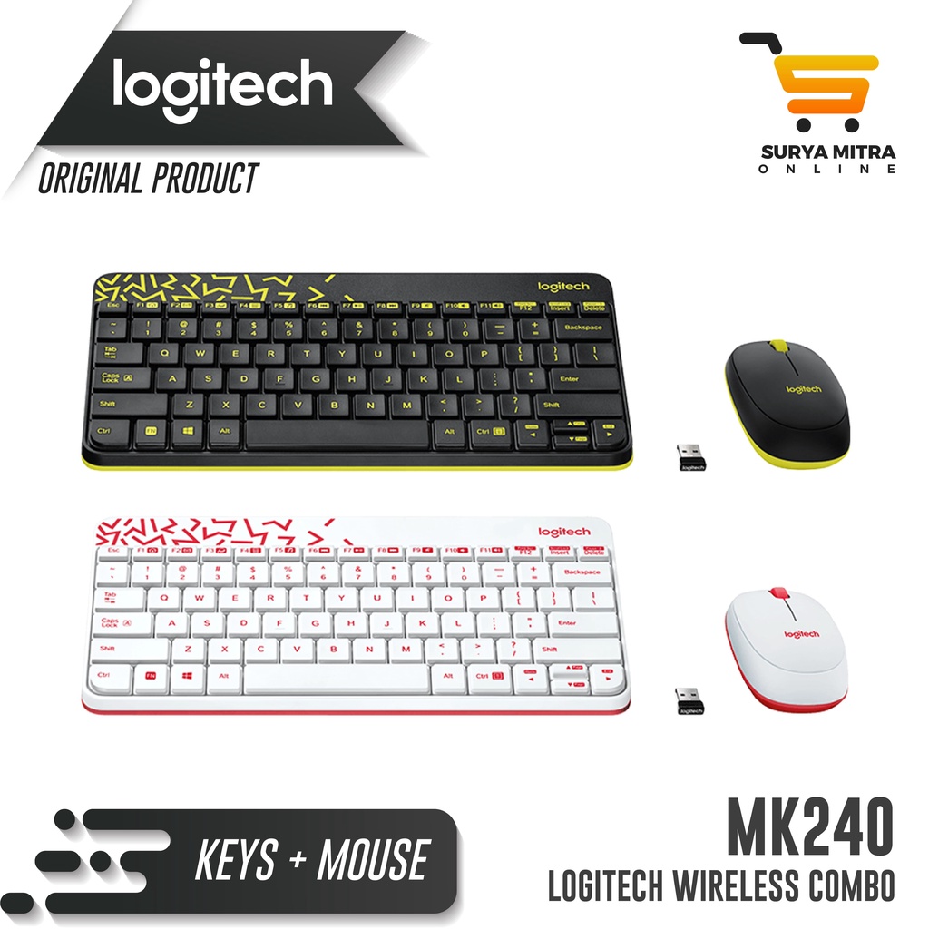 Keyboard Mouse Wireless Logitech MK240 / MK 240