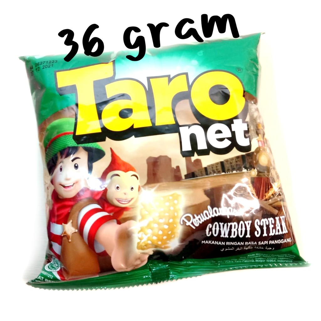 

MAKANAN RINGAN snack taro 36gr petualangan cowboy steak TARONET