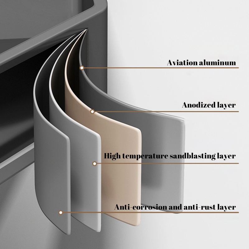 Rak Holder Penyimpanan Sampo Model Wall Mounted Untuk Kamar Mandi