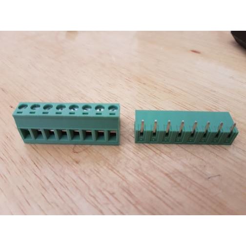 2EDG 5.08 mm 8P L TEKUK Green Terminal pin Block Connector screw 5.08mm 8pin 8 pin right angle blok