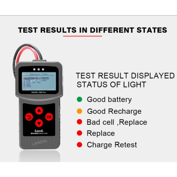 LANCOL MICRO 200 PRO ALAT TESTER AKI MOBIL MOTOR DIGITAL 12VOLT MURAH