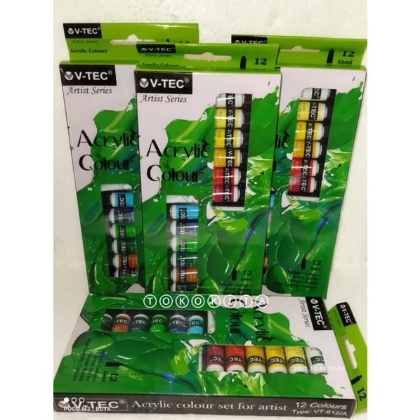 

CAT Acrylic Akrilik 12 warna