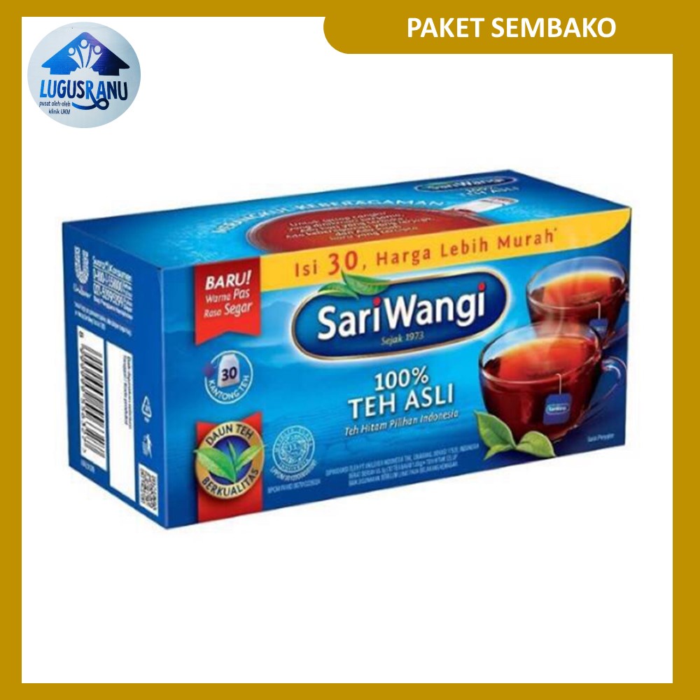 

teh celup sari wangi isi 30 sachet minuman teh siap saji