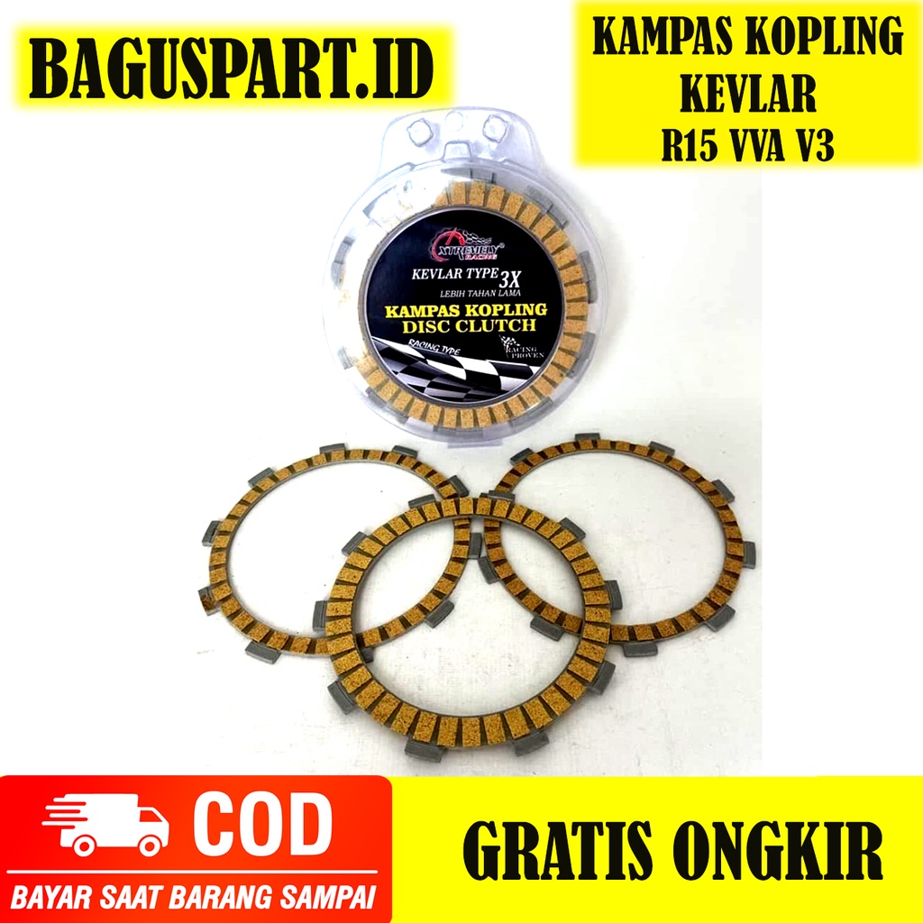KAMPAS KOPLING R15 VVA V3 VIXION R KEVLAR XTREME