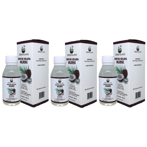 

Coco Island / Minyak Kelapa Murni / Virgin Oil / VCO / Bundling3pack - 100ml