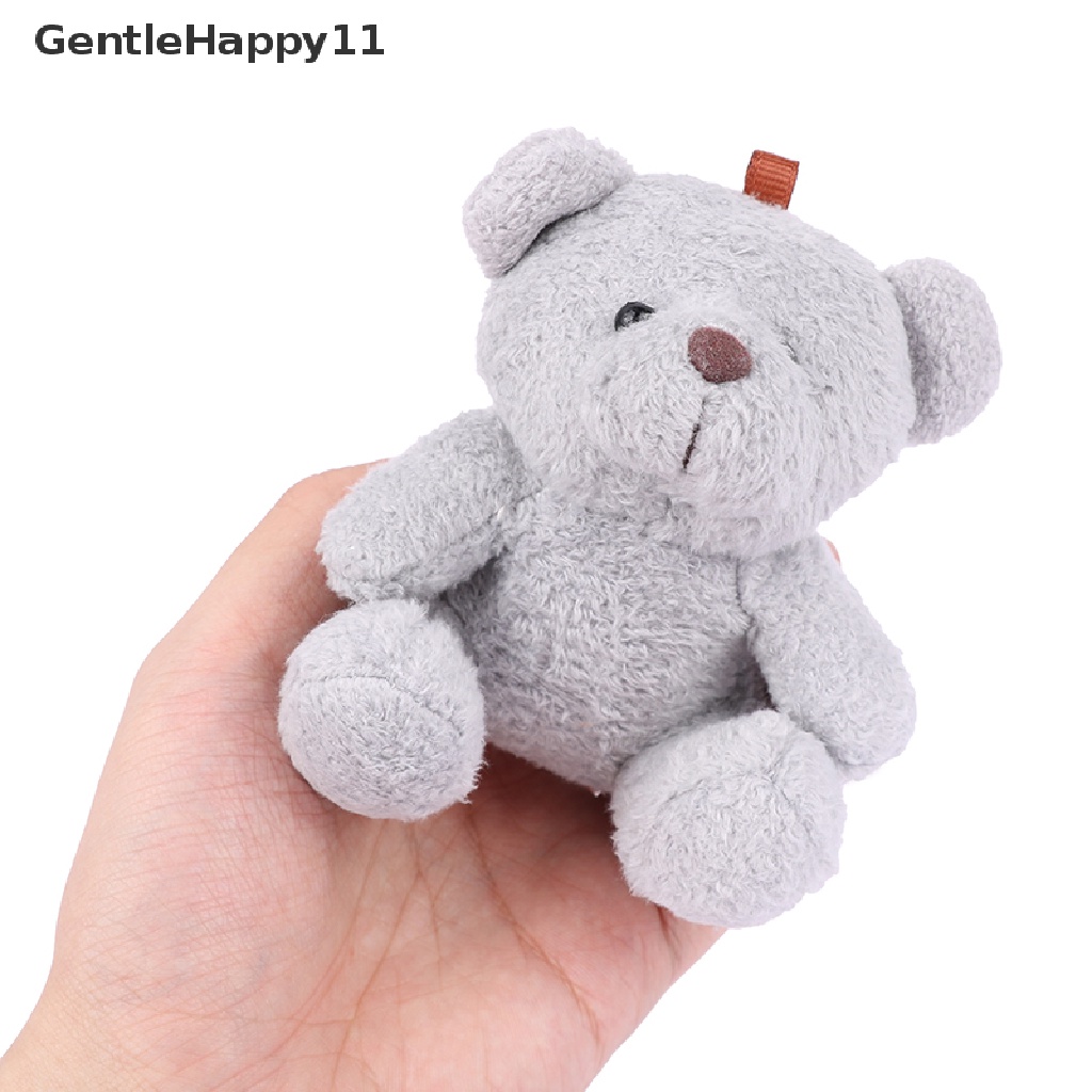 Gentlehappy 1pc Mainan Boneka Stuffed Plush Teddy Bear 10cm Untuk Hadiah Ulang Tahun