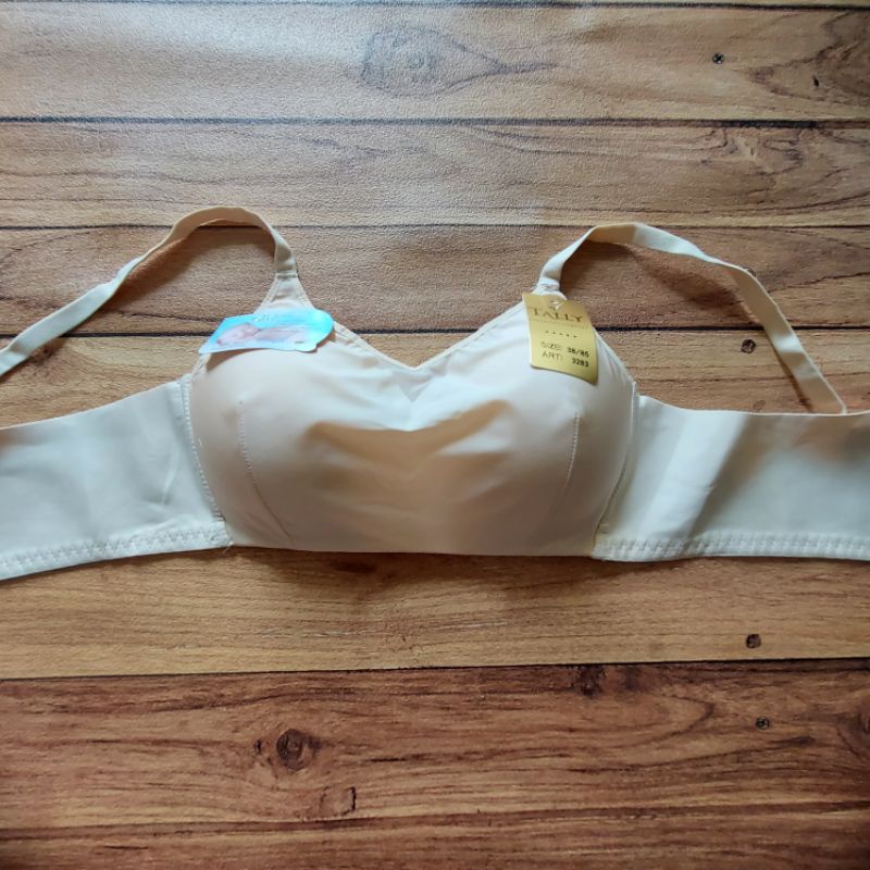 TALLY BRA BH TANPA KAWAT / BUSA TIPIS / CUP B / BABY SKIN COLLECTION BAHAN LEMBUT 3283