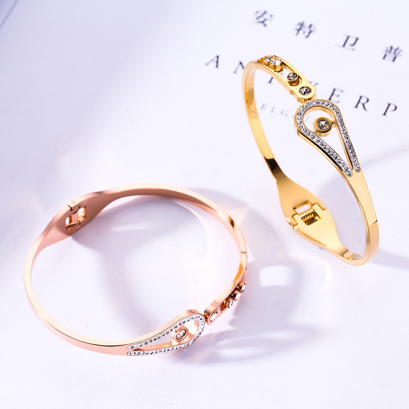 [NEW] Gelang Bracelet Wanita Aksesoris Titanium Korea Trend Masa Kini Cocok Hadiah GK118