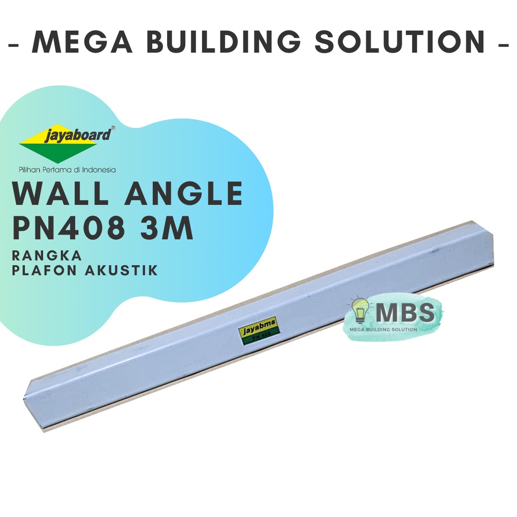 Wall Angle Tee PN 408 Jayaboard 3m - Rangka Plafon Jaya Akustik