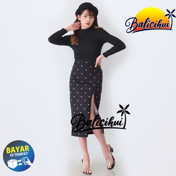 Balicihui Rok Wanita Rok Panjang Rok Kerja Rok Kantor Wanita Rok Katun Skirt Rok Bali